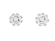 Jewellery, SOLITAIRE EARRINGS, 18K white gold, in auction: Lilla jewellery – Tuesday 5 May