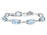 Jewellery, BRACELET, approx. 12K white gold, in auction: Lilla jewellery – Tuesday 5 May