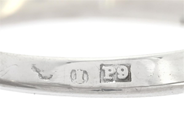 Jewellery - SOLITAIRE RING, 18K white gold - View 5