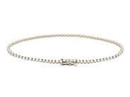 Jewellery - TENNIS BRACELET, 18K white gold - View 2