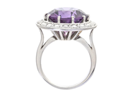 Jewellery - CLUSTER RING, 18K white gold - View 2