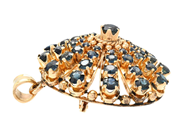 Jewellery - PENDANT/BROOCH, 14K gold - View 2