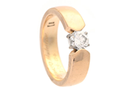 Jewellery, SOLITAIRE RING, 18K gold, in auction: Classic – Saturday 16 May