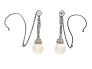 Jewellery, EARRINGS, platinum, in auction: Classic – Saturday 16 May
