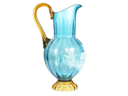Ceramics, SERVING JUG, blue and brown-tinted glass, in auction: General – Tuesday 26 May