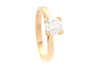 Jewellery, SOLITAIRE RING, 18K gold, in auction: Modern – Thursday 4 June
