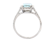 Jewellery - CLUSTER RING, 18K white gold - View 2
