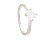 Jewellery, SOLITAIRE RING, 18K white gold, in auction: Modern – Saturday 9 May