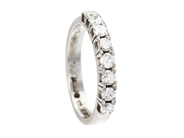 Jewellery - ETERNITY RING, 18K white gold - View 1