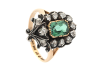 Jewellery, RING, 18K gold/silver, in auction: Classic – Saturday 16 May