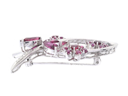 Jewellery - BROOCH, 18K white gold - View 2