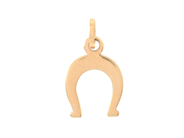 Jewellery, PENDANT 18K gold, motif with horse shoe height approx. 1,5 cm, in auction: General – Tuesday 7 July