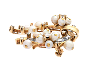 Jewellery - BROOCH, 18K gold - View 2