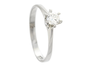Jewellery, SOLITAIRE RING, 18K white gold, in auction: Lilla jewellery – Tuesday 2 June