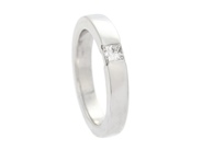 Jewellery - SOLITAIRE RING, 18K white gold - View 1