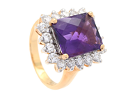 Jewellery, CLUSTER RING, 18K gold, in auction: Classic – Saturday 16 May