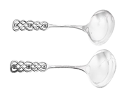 Silverware - DAVID ANDERSEN, 2 gravy-ladles - View 1