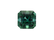 Gemstones, BLUE-GREEN TOURMALINE, asscher cut,1,21 ct, in auction: Lilla jewellery – Tuesday 2 June