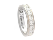 Jewellery, ETERNITY RING, 18K white gold, in auction: Modern – Thursday 4 June
