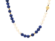 Jewellery - NECKLACE, beads in lapis lazuli - View 1