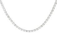Jewellery - RIVIERE NECKLACE, 18K white gold - View 1