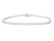 Jewellery - TENNIS BRACELET, 18K white gold - View 1