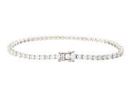 Jewellery - TENNIS BRACELET, 18K white gold - View 2
