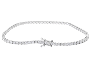 Jewellery - TENNIS BRACELET, 18K white gold - View 2