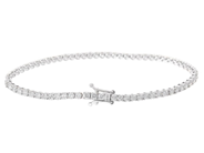 Jewellery - TENNIS BRACELET, 18K white gold - View 2