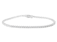 Jewellery - TENNIS BRACELET, 18K white gold - View 1