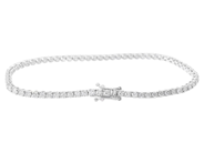 Jewellery - TENNIS BRACELET, 18K white gold - View 2