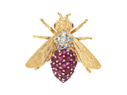 Jewellery, BROOCH, 18K gold, in auction: Classic – Saturday 16 May