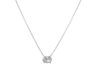 Jewellery - SOLITAIRE NECKLACE, 18K white gold - View 1