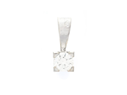 Jewellery - SOLITAIRE PENDANT, 18K white gold - View 1
