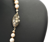 Jewellery - PEARL NECKLACE, clasp i 9K gold - View 2