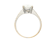 Jewellery - SOLITAIRE RING, 18K white gold - View 2