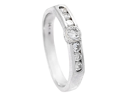 Jewellery, RING, 14K white gold, in auction: Lilla jewellery – Tuesday 2 June