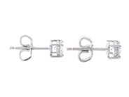 Jewellery - SOLITAIRE EARRINGS, 18K white gold - View 2