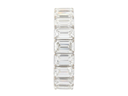 Jewellery - FULL ETERNITY RING, 18K white gold - View 4