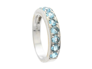 Jewellery - ETERNITY RING, 18K white gold - View 1
