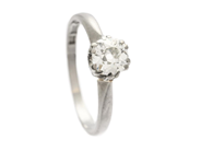 Jewellery - SOLITAIRE RING, 18K white gold - View 1