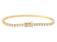 Jewellery - TENNIS BRACELET, 18K gold - View 2