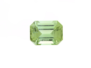 Gemstones - YELLOW-GREEN TOURMALINE, emerald cut - View 1