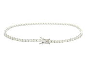 Jewellery - TENNIS BRACELET, 18K white gold - View 2