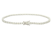 Jewellery - TENNIS BRACELET, 18K white gold - View 2