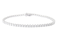 Jewellery - TENNIS BRACELET, 18K white gold - View 1