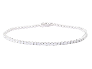 Jewellery - TENNIS BRACELET, 18K white gold - View 1
