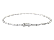 Jewellery - TENNIS BRACELET, 18K white gold - View 2