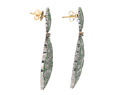 Jewellery - EARRINGS, silver/14K gold - View 2