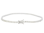 Jewellery - TENNIS BRACELET, 18K white gold - View 2